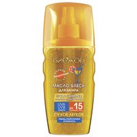 Масло-блеск для загара Gold Shimmer Эколла Био 160мл SPF15