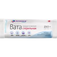 Вата хирургическая стерильная Клинса 250г