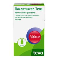 Паклитаксел-Тева концентрат для приг. раствора для инфузий фл. 6мг/мл 50мл миниатюра фото №3