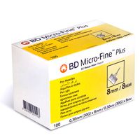 Иглы для шприц-ручки одноразовые Micro-Fine Plus BD/БиДи 0,3х8мм 100шт (320519) миниатюра фото №2