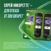 Никоретте вкус мятный никотиновый спрей для местного применения 1мг/доза 13,2мл 2шт миниатюра фото №6