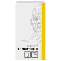 Гемцитовер лиофилизат для приг. раствора для инфузий 1000мг