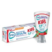 Паста зубная вкус клубничного коктейля для детей 2-6 лет Kids ProЭмаль Sensodyne/Сенсодин 50мл миниатюра фото №2