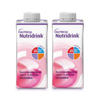 2Х Питание лечебное диетическое высококалорийное со вкусом клубники Nutridrink/Нутридринк 200мл 