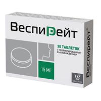 Веспирейт таблетки с пролонгированным высвобождением 15мг 30шт миниатюра фото №2