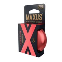 Презервативы из натурального латекса ультратонкие Maxus/Максус 3шт миниатюра фото №4
