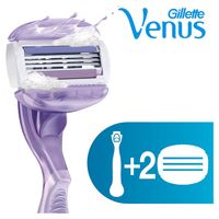 Женская бритва Gillette Venus Breeze + 2 сменные кассеты cо встроенными полосками с гелем миниатюра