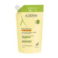 Масло для душа очищающее смягчающее Exomega Control A-derma/А-дерма сменный блок 500мл