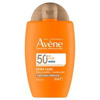Флюид-перфектор солнцезащитный для лица ультралегкий SPF50+ Avene/Авен фл. 50мл миниатюра фото №2