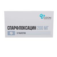 Спарфлоксацин таблетки п/о плен. 200мг 6шт миниатюра фото №3