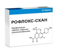 Рофлокс-Скан таблетки п.п.о. 500мг 10 шт.