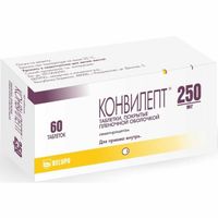 Конвилепт таблетки п/о плен. 0,25 60шт