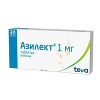 Азилект таблетки 1мг 30шт миниатюра фото №2