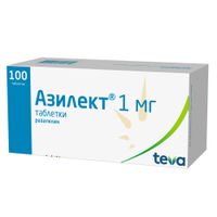 Азилект таблетки 1мг 100шт миниатюра фото №2
