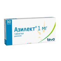 Азилект таблетки 1мг 30шт миниатюра фото №3