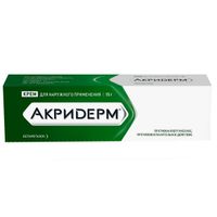 Акридерм крем д/нар. прим. 0,05% 15г