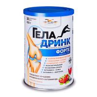 Геладринк Форте клубника порошок для приг. раствор для приема вн. 420г