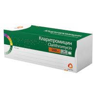 Кларитромицин таблетки п/о плен. 500мг 14шт миниатюра фото №2 Кларитромицин таблетки п/о плен. 500мг 14шт миниатюра фото №2