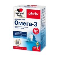 Омега-3 Activ Doppelherz/Доппельгерц капсулы 80шт миниатюра фото №2