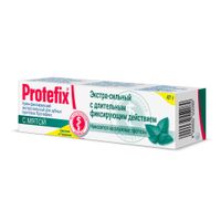 Крем для зубных протезов фиксирующий экстра-сильный с мятой Protefix/Протефикс 40мл миниатюра фото №2