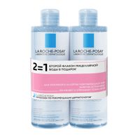 Вода мицеллярная для чувствительной и склонной к аллергии кожи Ultra La Roche Posay/Ля рош позе фл. 400мл 2шт (VRU04355)
