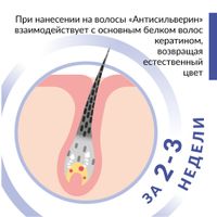 Средство для восстановления натурального цвета волос Антисильверин фл. 150мл миниатюра фото №2