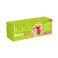 Паста зубная нежный уход яблоко и клубника для детей от 0 до 3 лет Baby R.O.C.S./РОКС 45г миниатюра фото №6
