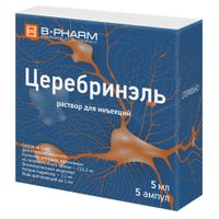 Церебринэль раствор для инъекций амп. 5мл 5шт миниатюра фото №3