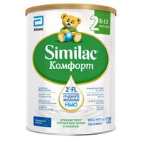 Смесь сухая детская от 6 до 12 мес. Комфорт 2 Similac/Симилак банка 750г