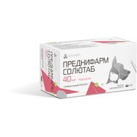 Преднифарм Солютаб таблетки для кошек и собак 40мг 10шт миниатюра фото №6