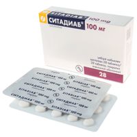 Ситадиаб таблетки п/о плен. 100мг 28шт миниатюра фото №3