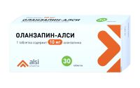 Оланзапин-Алси таблетки 10мг 30шт