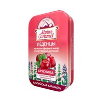 Альпийская карамель детская с натуральным медом и витамином С вкус брусники леденцы 3,3г жест. кор. 53г миниатюра фото №4