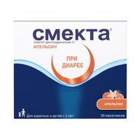 Смекта вкус апельсина порошок для приг. суспензии для приема внутрь пак. 3г 20шт