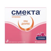 Смекта вкус клубники порошок для приг. суспензии для приема внутрь пак. 3г 30шт