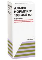 Альфа нормикс гранулы для приг. суспензии для приема внутрь 100мг/5мл 60мл