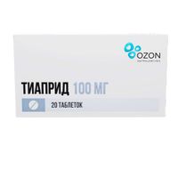 Тиаприд таблетки 100мг 20шт миниатюра фото №3
