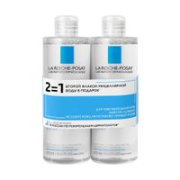 Вода мицеллярная для чувствительной кожи Ultra La Roche Posay/Ля рош позе фл. 400мл 2шт (VRU04354)