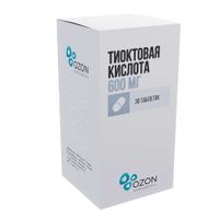 Тиоктовая кислота таблетки п/о плен. 600мг 30шт миниатюра фото №2