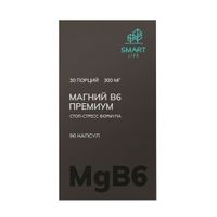 Магний В6 Премиум Stop stress formula Smartlife/Смартлайф капсулы 750мг 90шт миниатюра фото №2
