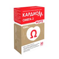 КардиоМ Омега-3 Форте капсулы 1375мг 30шт миниатюра фото №4