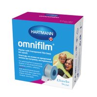 Пластырь фиксирующий Omnifilm/Омнифилм 2,5см х 5м миниатюра фото №2