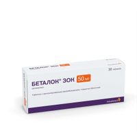 Беталок Зок таблетки п/о плен. с пролонг. высвобождением 50мг 30шт миниатюра фото №3