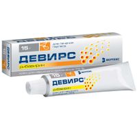 Девирс крем туба 7,5% 15г
