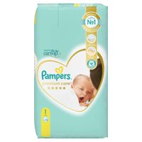 Подгузники детские одноразовые Premium Care Pampers/Памперс 2-5кг 40шт
