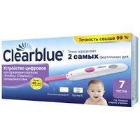 Устройство для определения овуляции цифровое с принадлежностями ClearBlue/КлиаБлу 7шт миниатюра фото №3