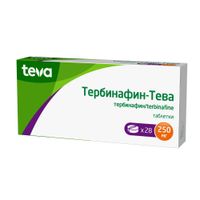 Тербинафин-Tева таблетки 250мг 28шт миниатюра фото №2
