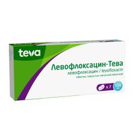 Левофлоксацин-Тева таблетки п/о плен. 500мг 7шт миниатюра фото №3