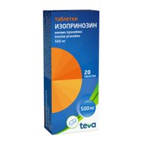 Изопринозин таблетки 500мг 20шт миниатюра фото №3