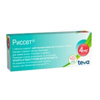 Риссет таблетки п/о плен. 4мг 20шт миниатюра фото №3 Риссет таблетки п/о плен. 4мг 20шт миниатюра фото №3